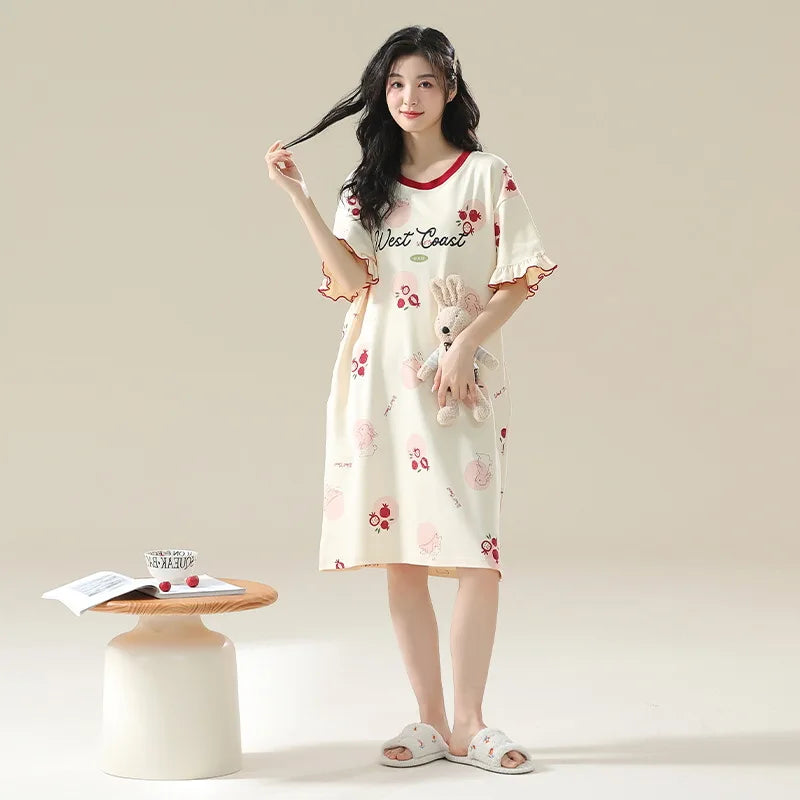 Plus Size Cotton Sleepshirt
