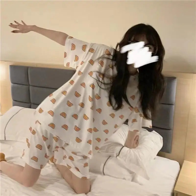 Cherry Print Pajama Set