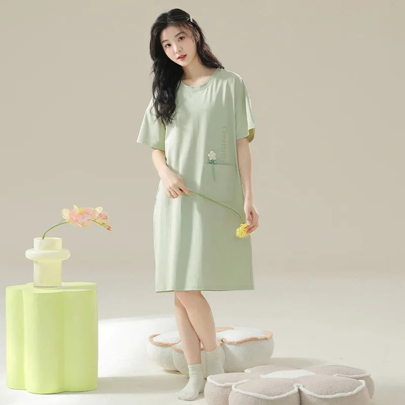 Plus Size Cotton Sleepshirt