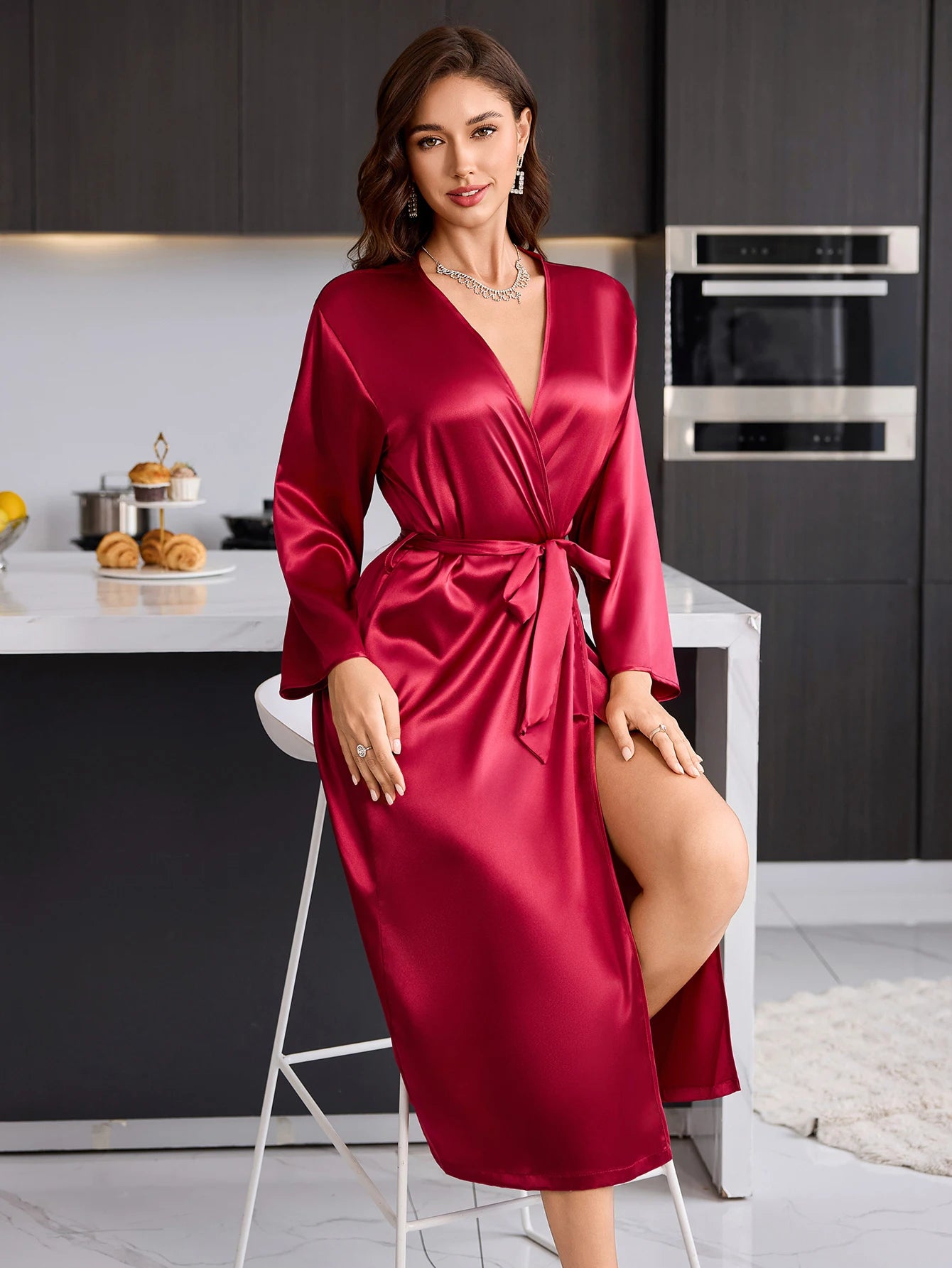 Rabbit Print Morning Robe