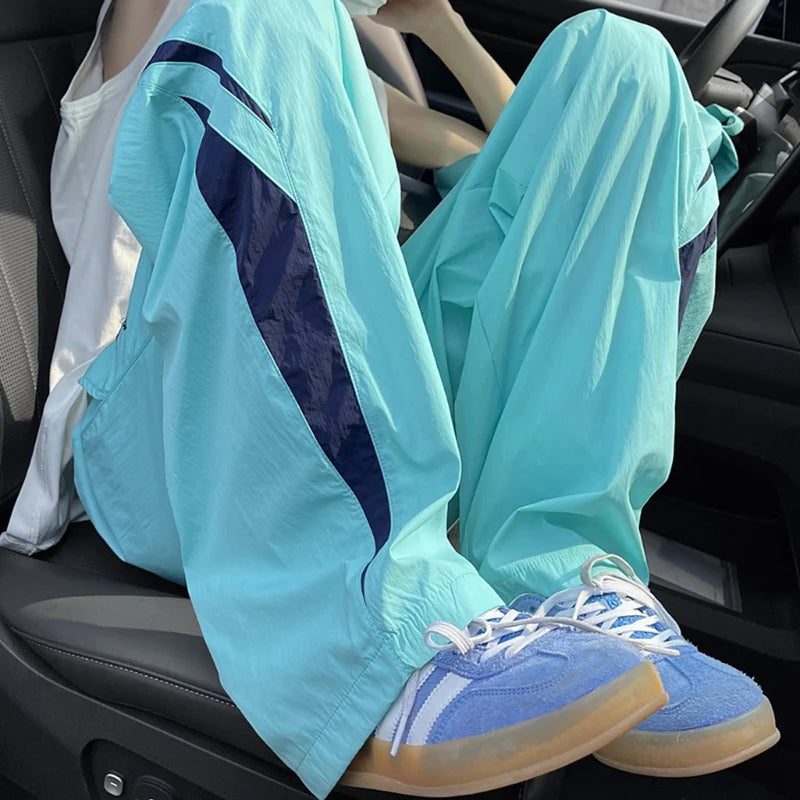 3 Styles Cargo Pants Thin Dopamine Casual Trousers 1/2Pcs High Street Hiphop Straight Sweatpants Men Women Streetwear Pants
