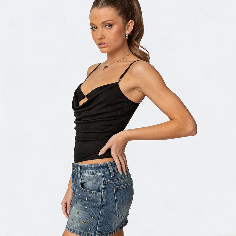Hollow Out Sleeveless Top