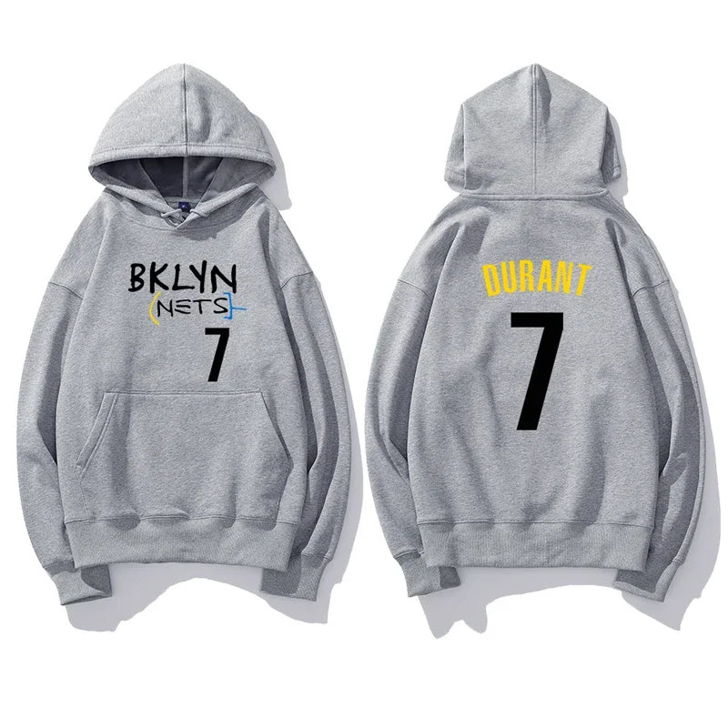 Basketball Print Pullover Hoodie