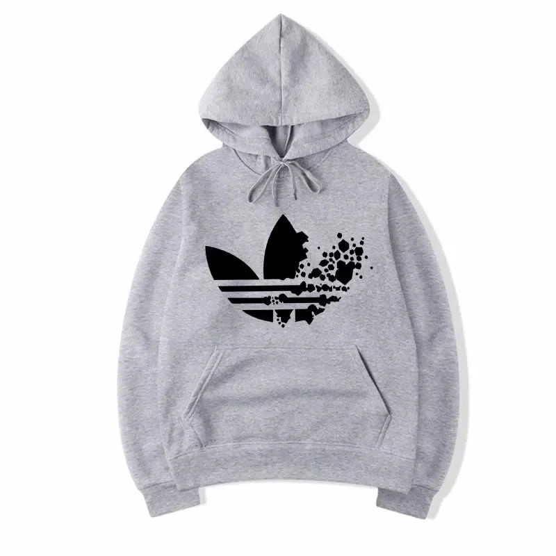 Trefoil Floral Splatter Hoodie