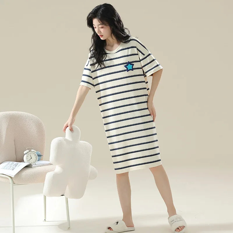 Plus Size Cotton Sleepshirt
