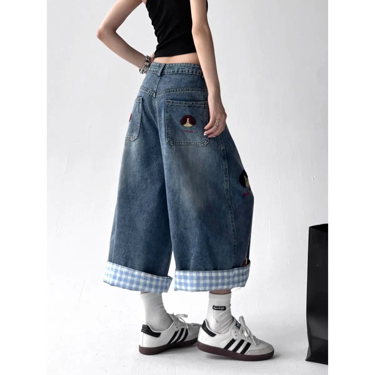 Japanese Embroidered Denim Jorts