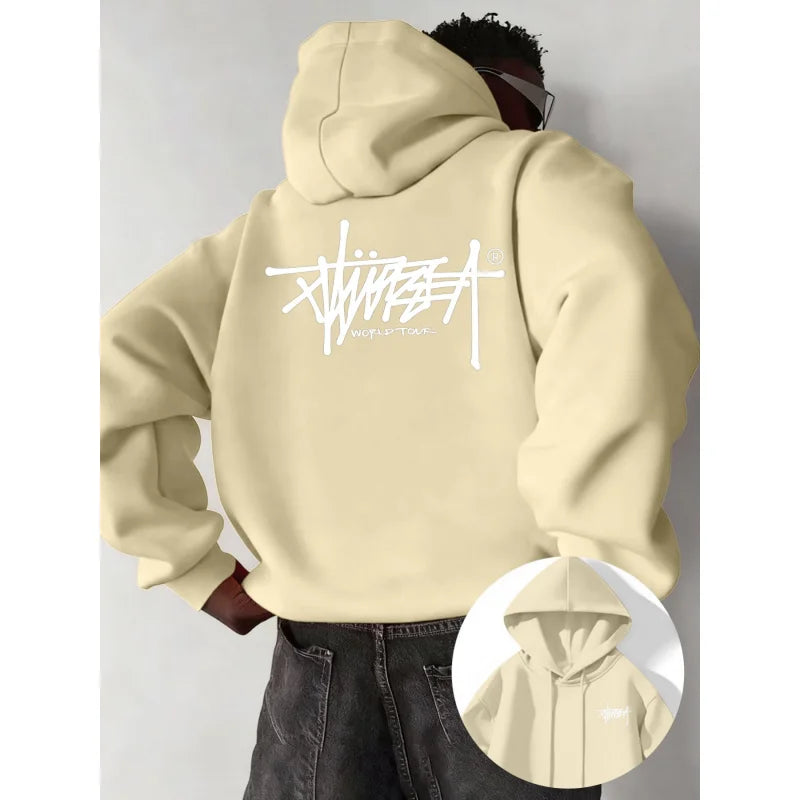 Urban Printed Pullover Hoodie