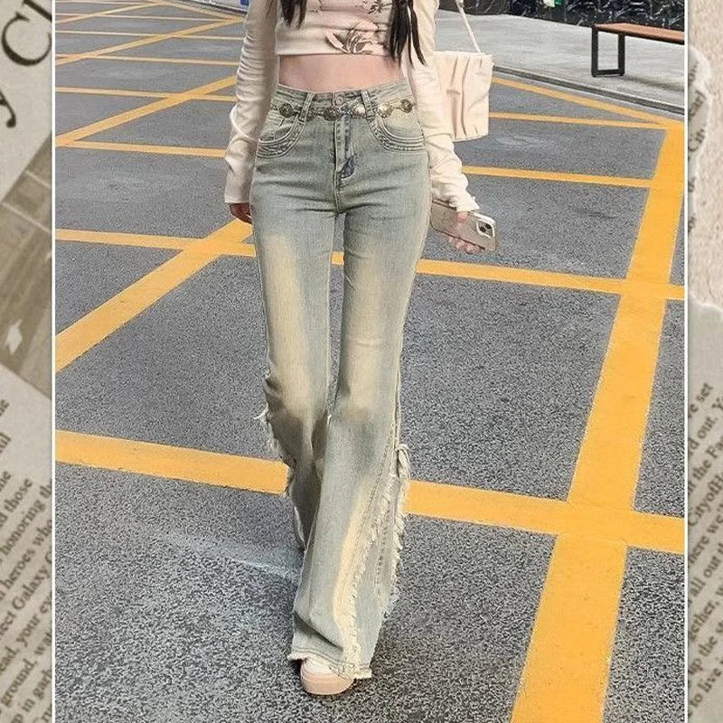 Vintage High-Waist Wide-Leg Jeans
