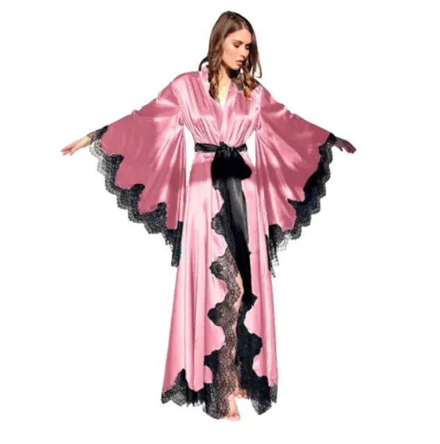 Solid Color Tie Robe