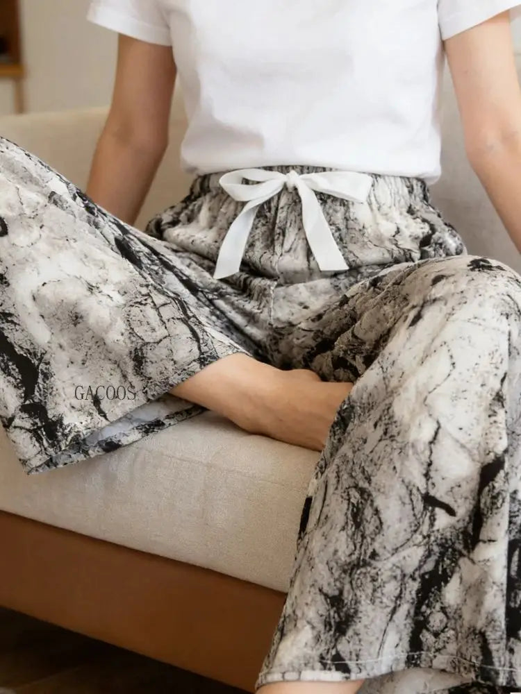 Cotton Crepe Lounge Pants