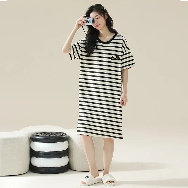 Plus Size Cotton Sleepshirt