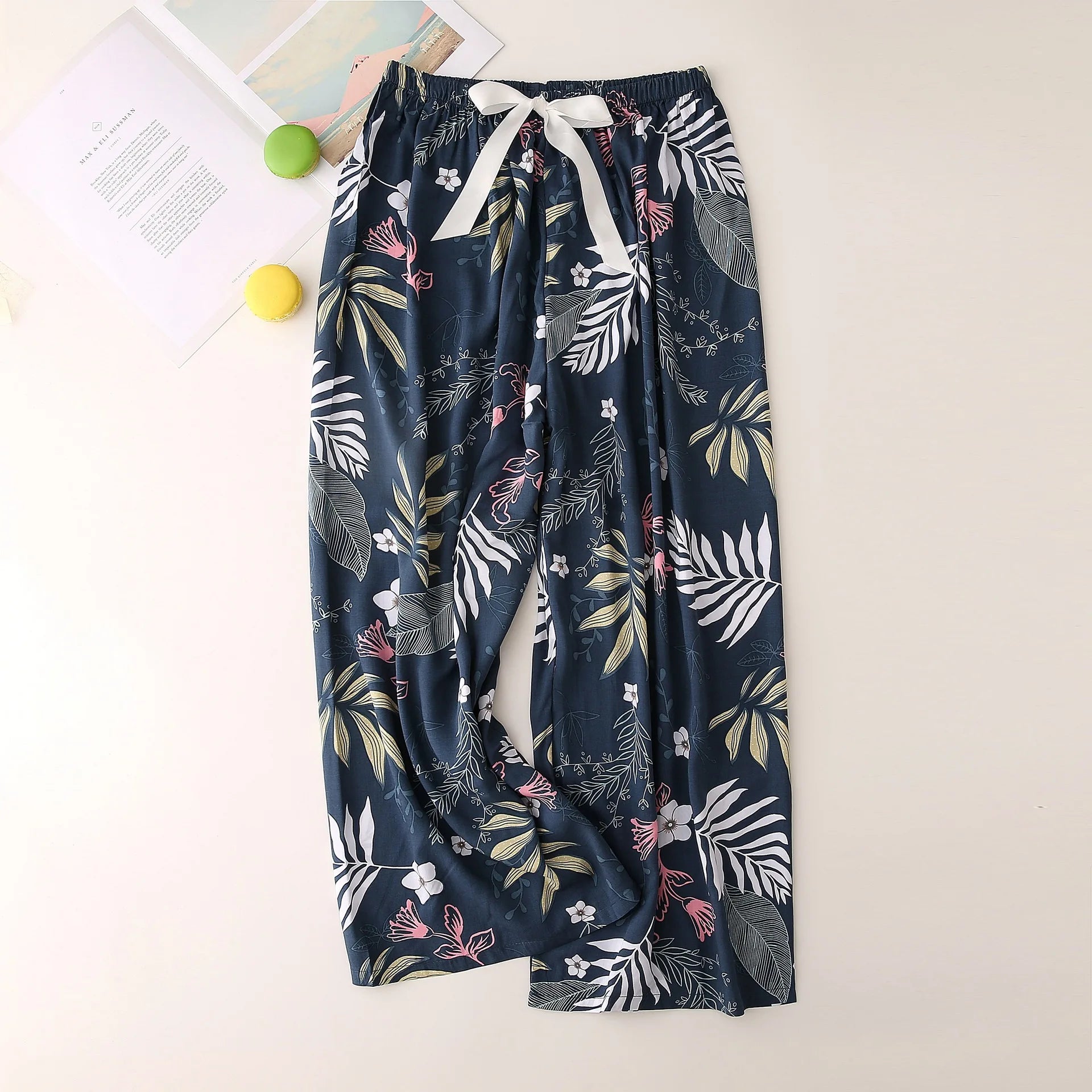 Cotton Crepe Lounge Pants