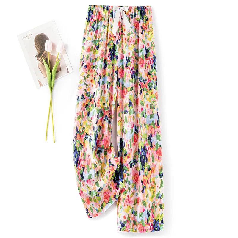 Cotton Crepe Lounge Pants