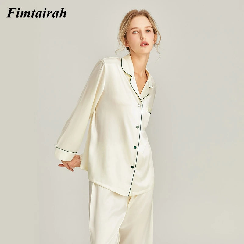 Satin Button Front Sleepshirt