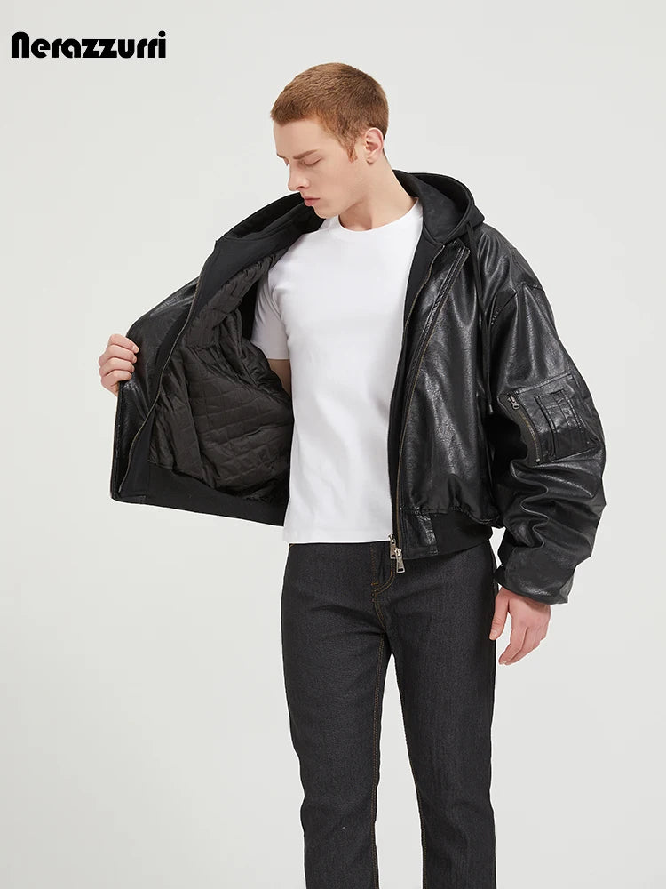 Quilted Brown Leather Jacket
