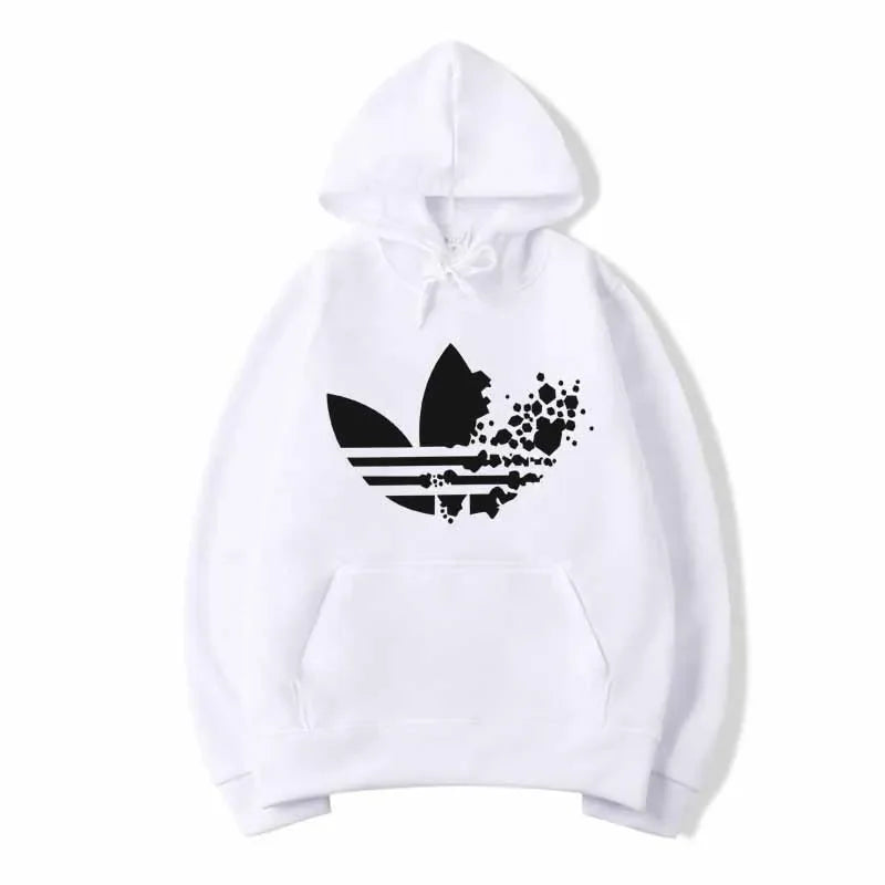 Trefoil Floral Splatter Hoodie