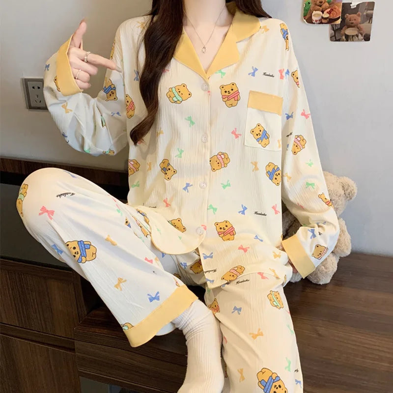 Butterfly Print Pajama Set