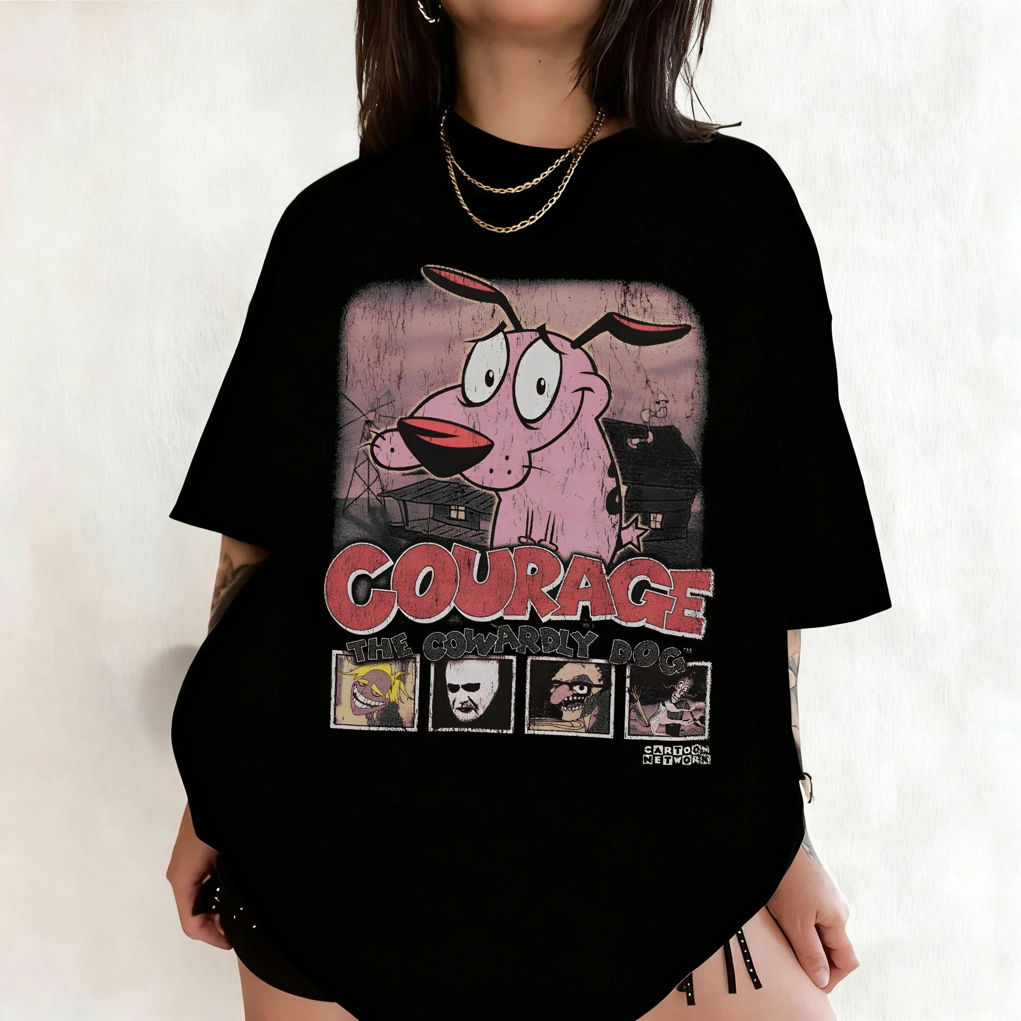 Courage Cowardly Dog Graphic Tee