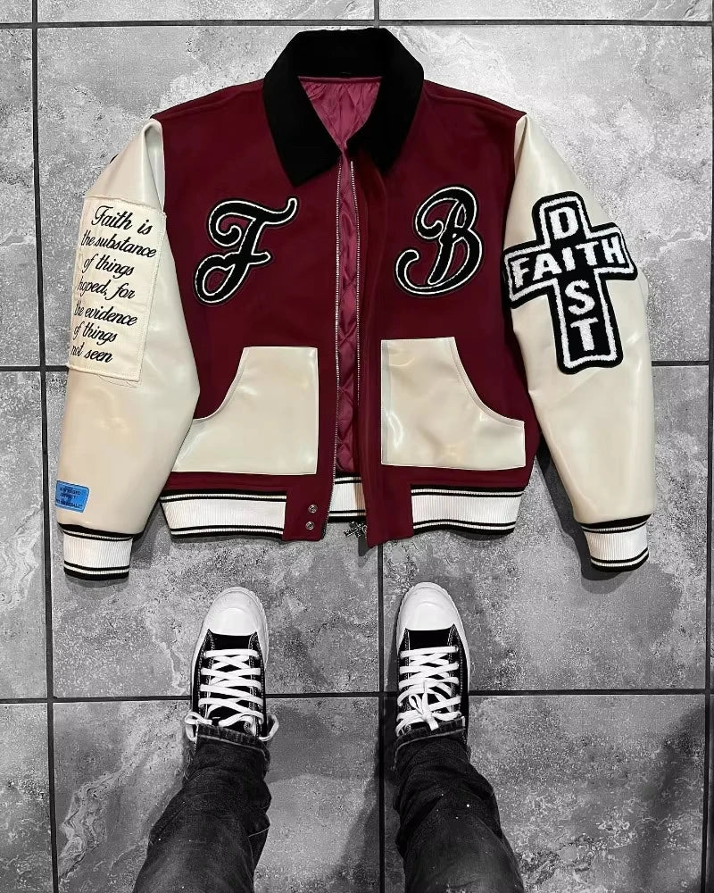 Joker Embroidered Varsity Jacket
