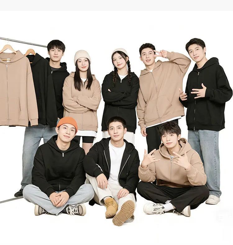 Double-Zip Heavyweight Hoodie