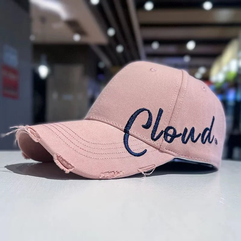 Wide-Brim Baseball Cap