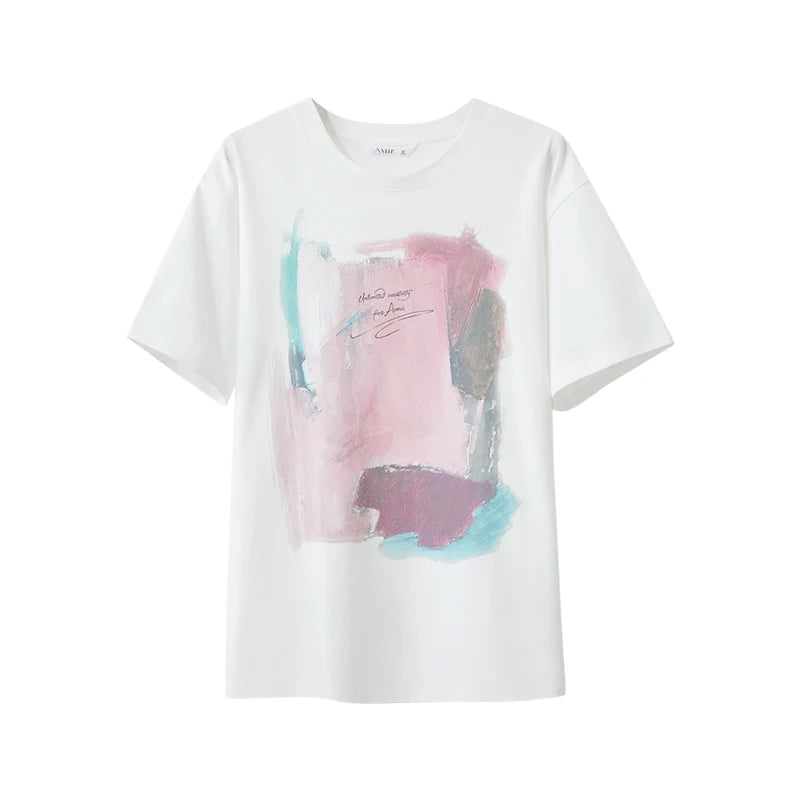 Cotton Drop-Shoulder Graphic Tee