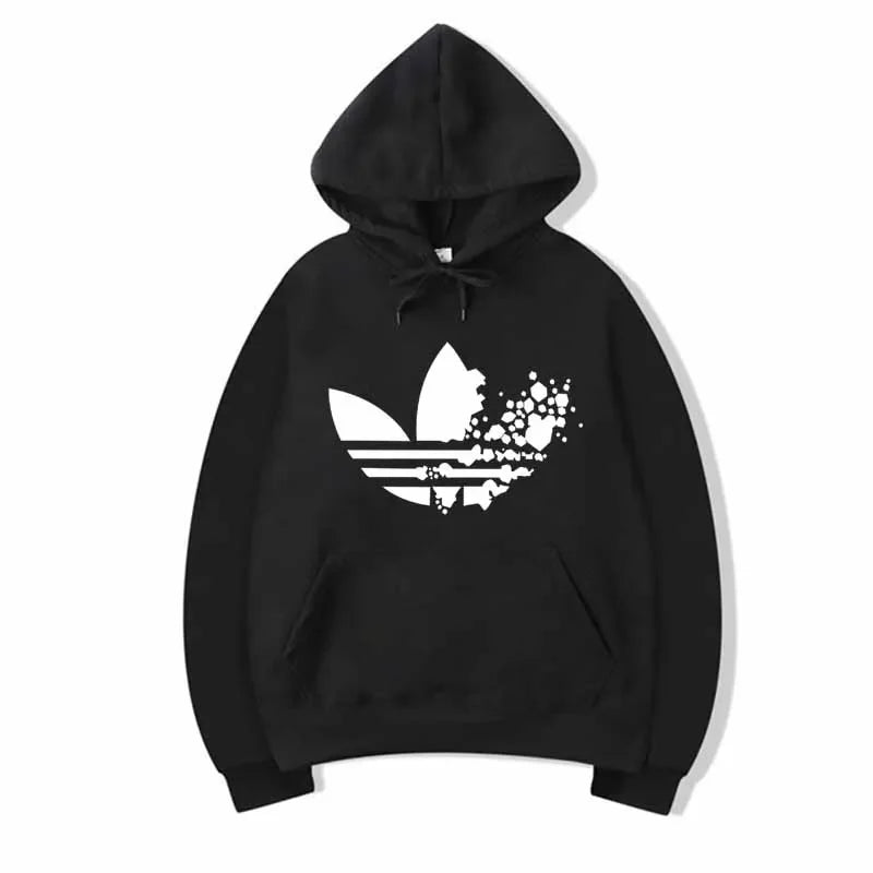 Trefoil Floral Splatter Hoodie