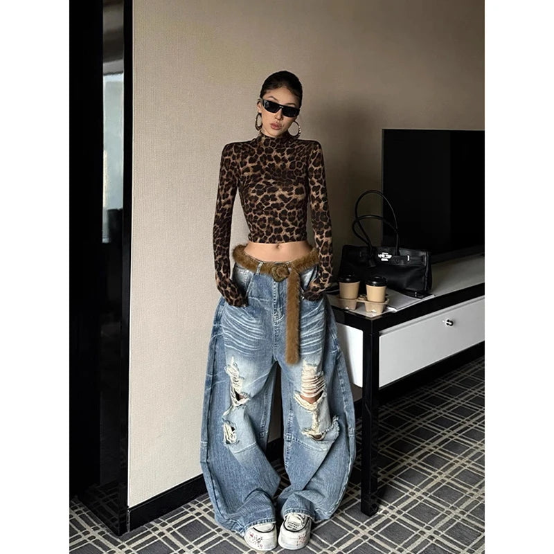 Y2K Ripped Baggy Jeans