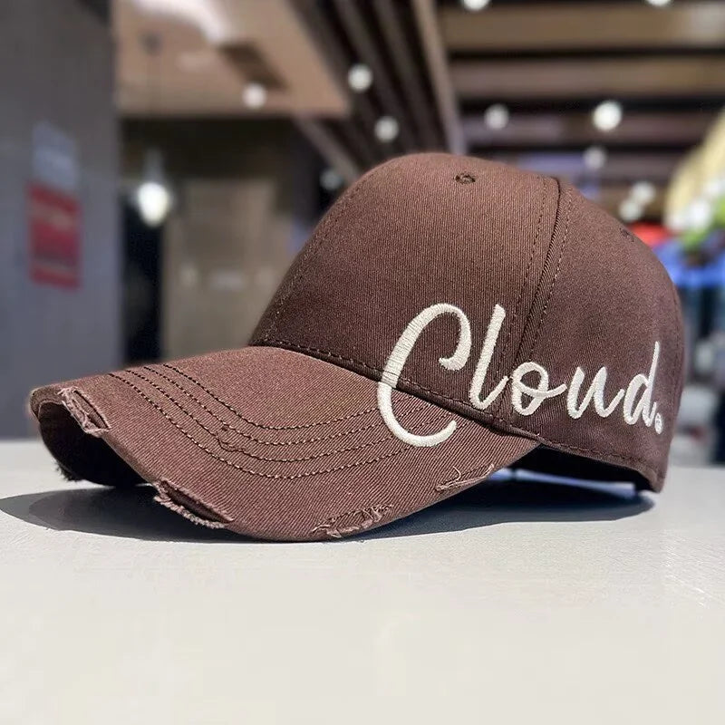 Wide-Brim Baseball Cap