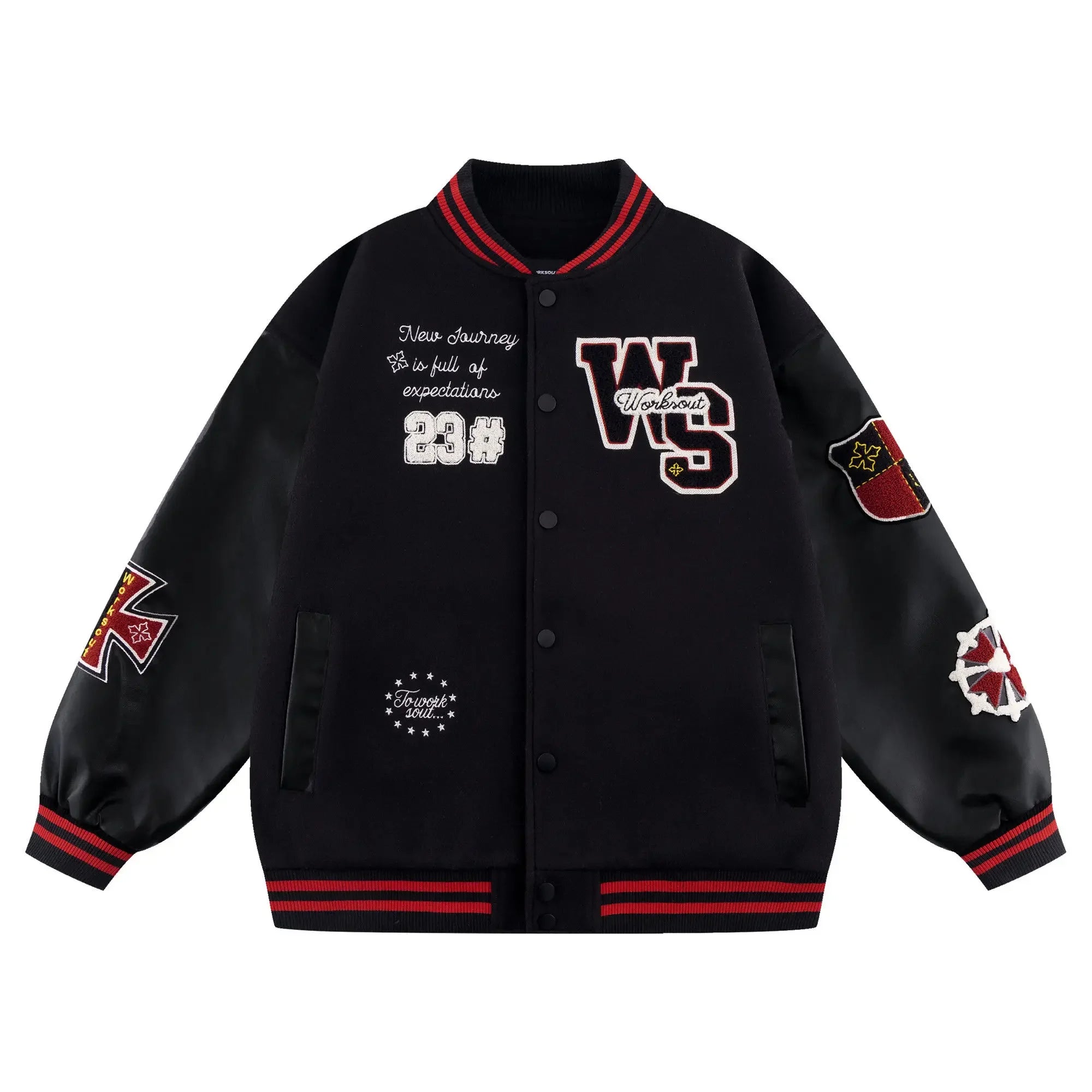 Joker Embroidered Varsity Jacket