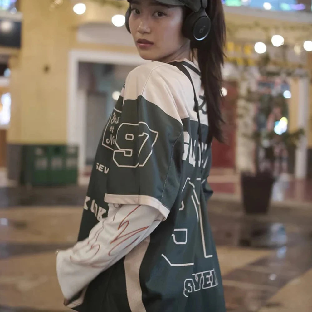 Y2K Golden 97 Mesh Jersey