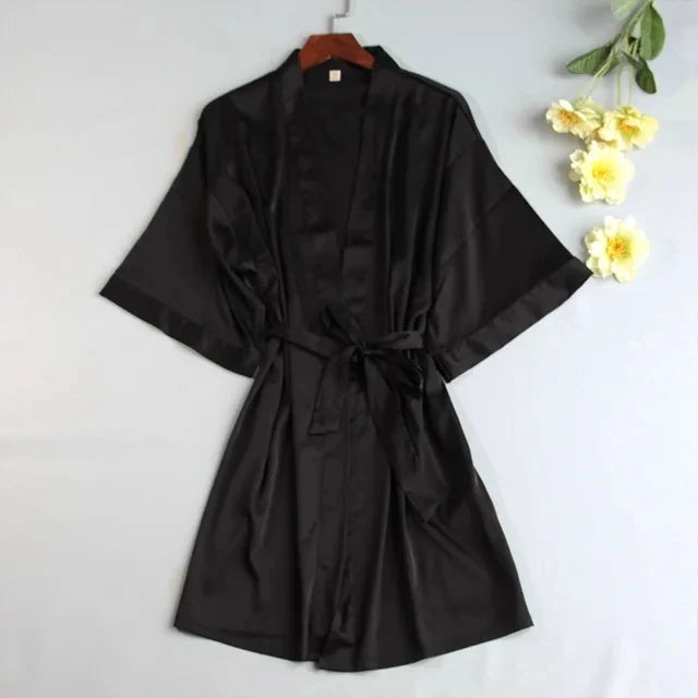 Rose Stripe Morning Robe