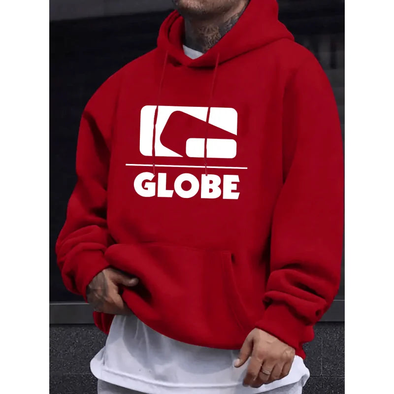 Men'S New Fashion Casual Personalized Printed Hooded Sweatshirt