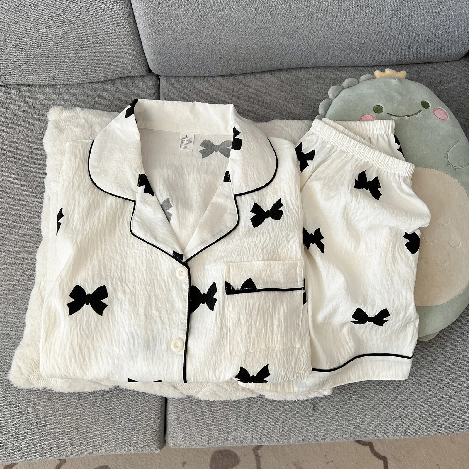 Cherry Print Pajama Set