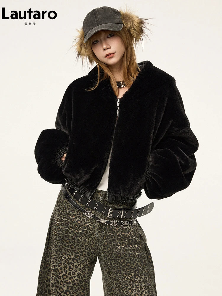 Reversible Faux Fur Leather Jacket