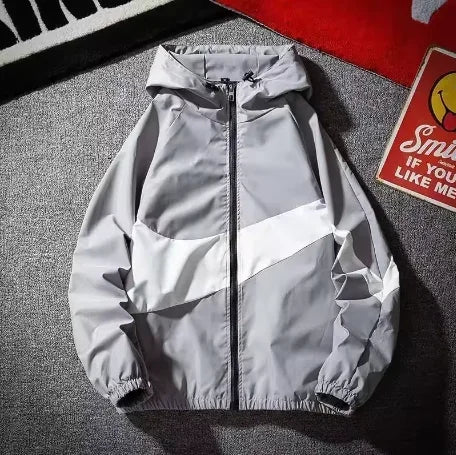 Color Block Sun Protection Jacket