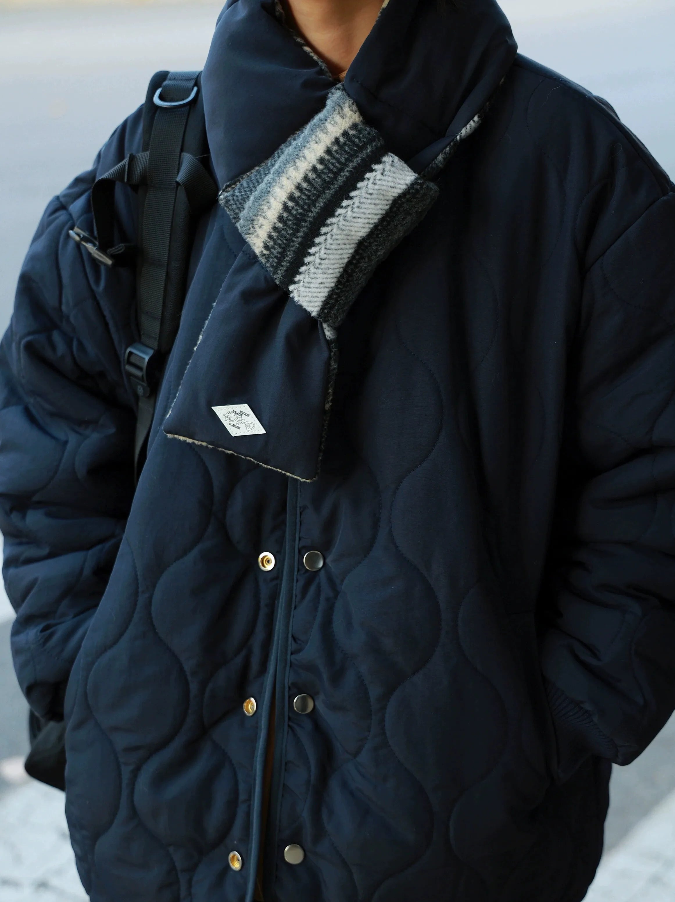 Retro Faux Fur Striped Jacket