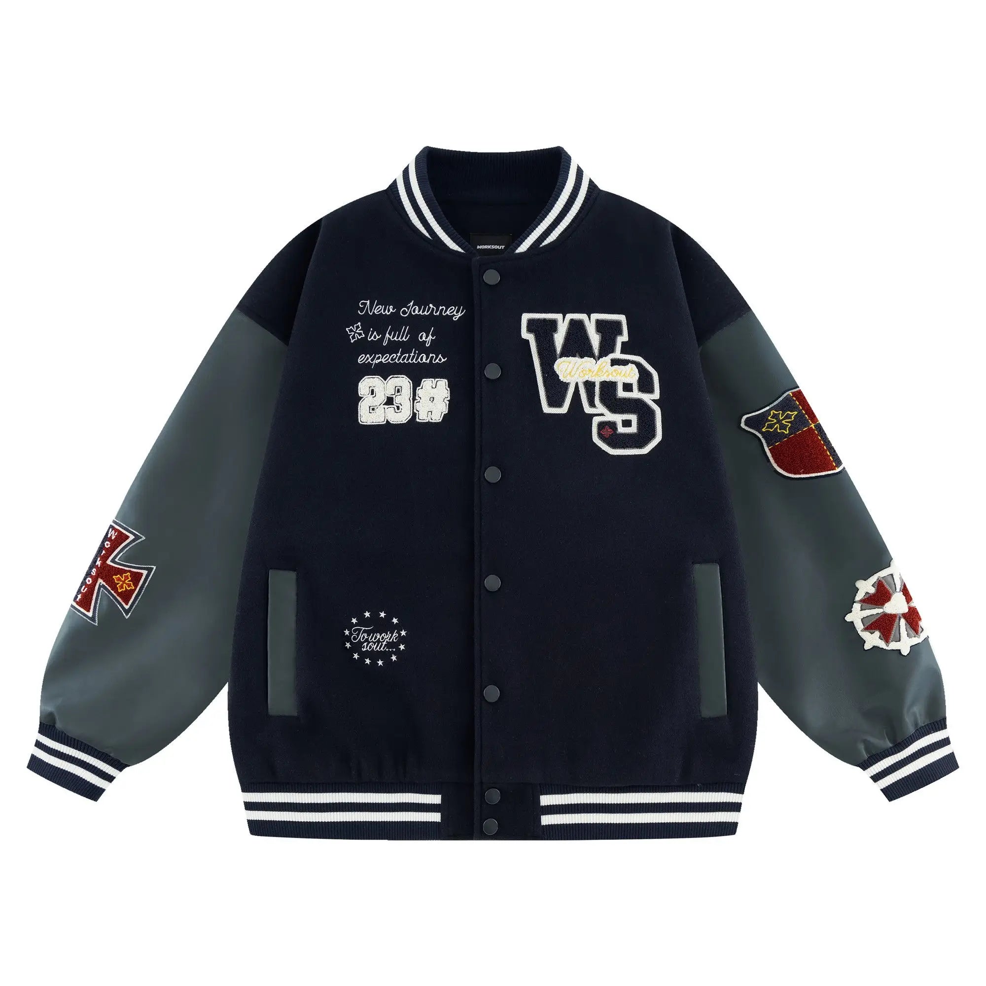 Joker Embroidered Varsity Jacket