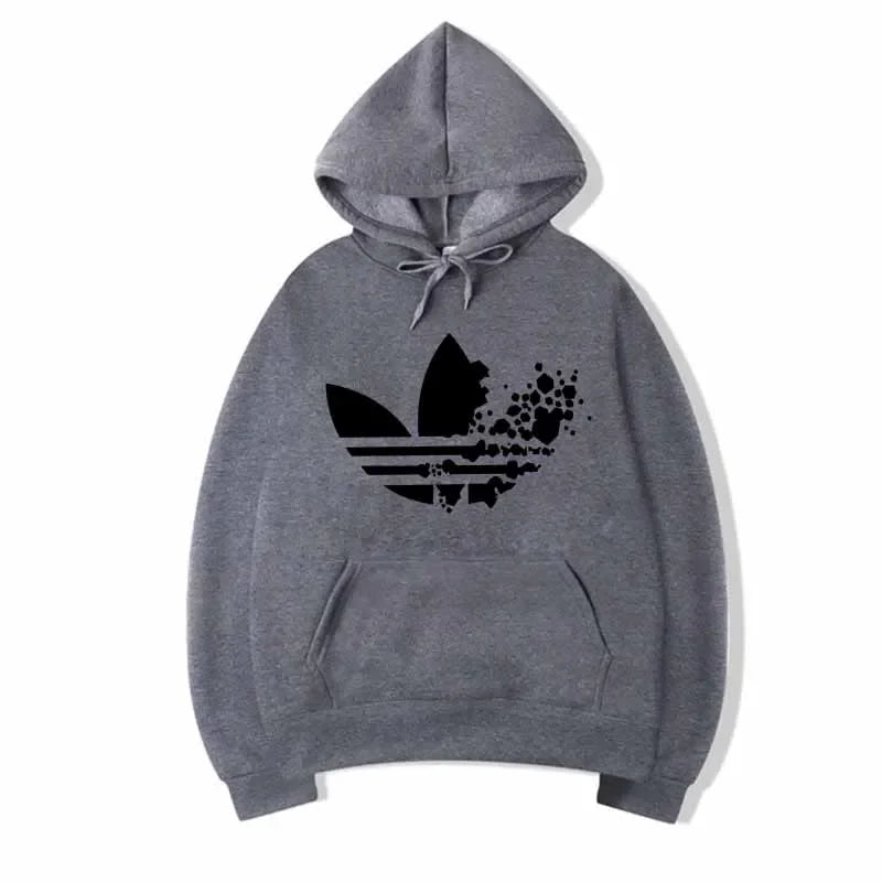 Trefoil Floral Splatter Hoodie