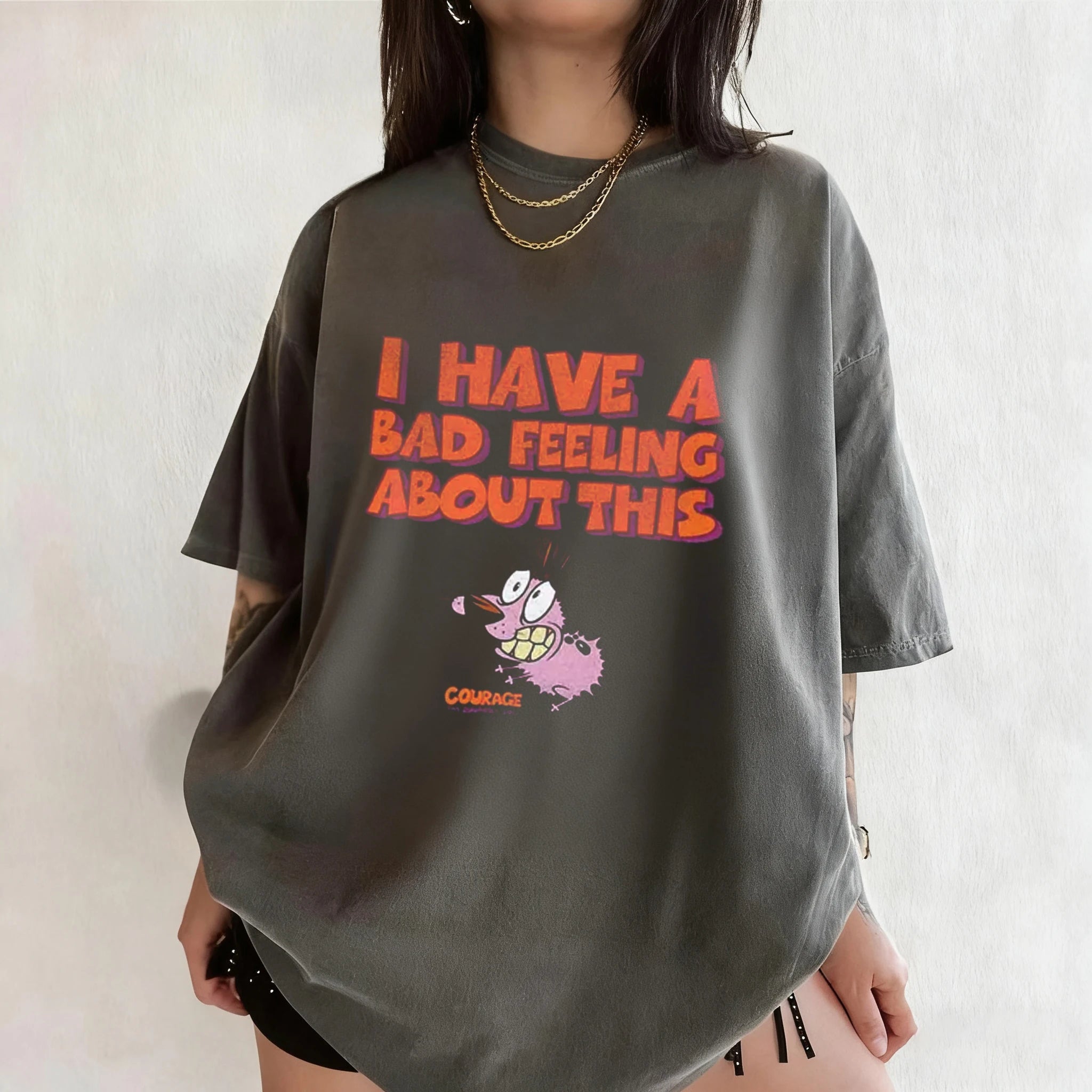Courage Cowardly Dog Graphic Tee