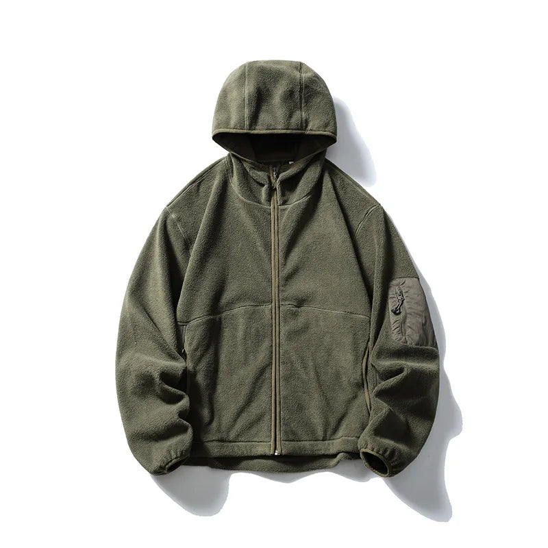 Outdoor Fleece Hooded Jacket