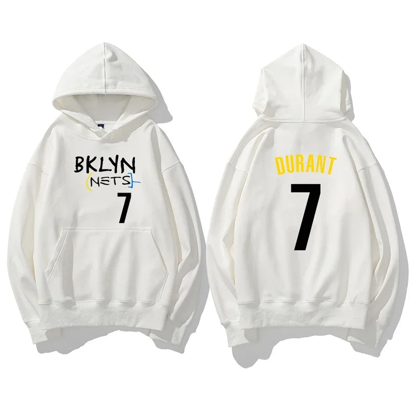 Basketball Print Pullover Hoodie