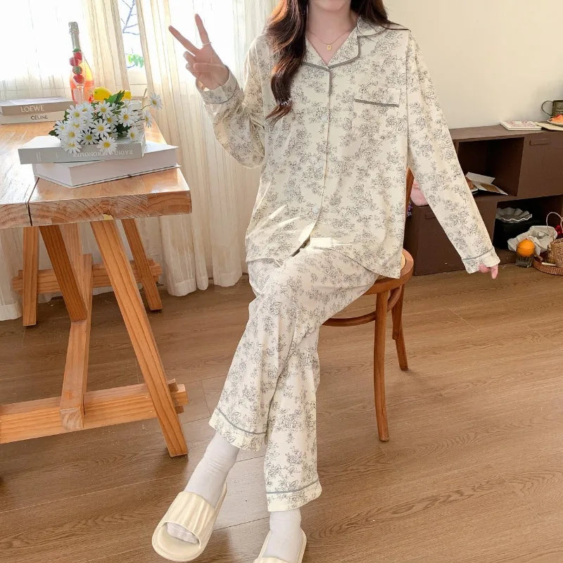 Bow Print Pajama Set