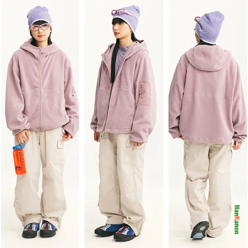 Outdoor Fleece Hooded Jacket