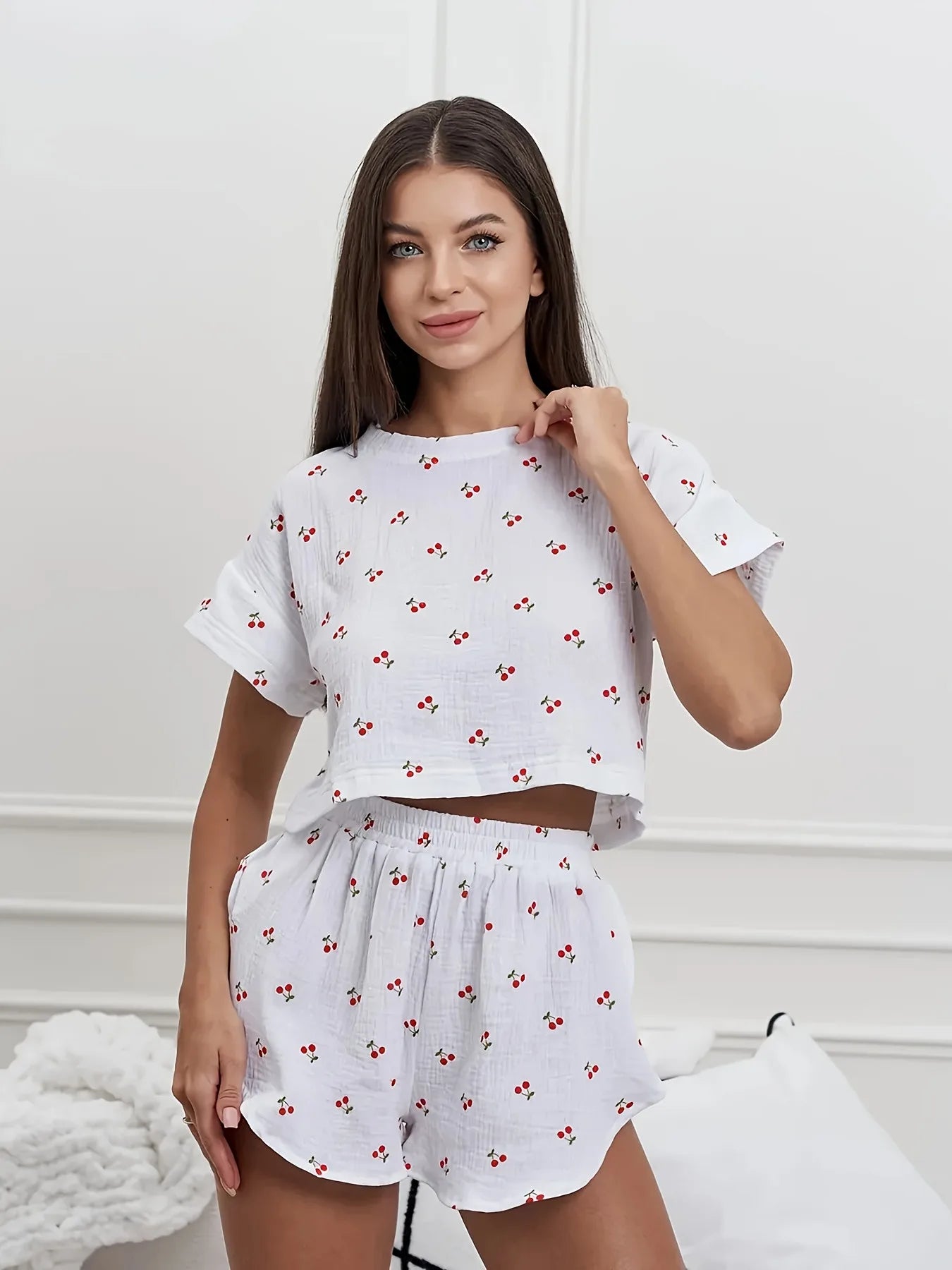 Ice Silk Pajama Set