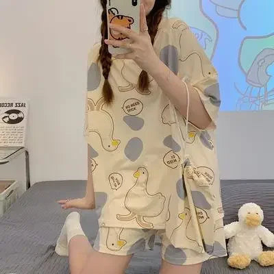 Cherry Print Pajama Set