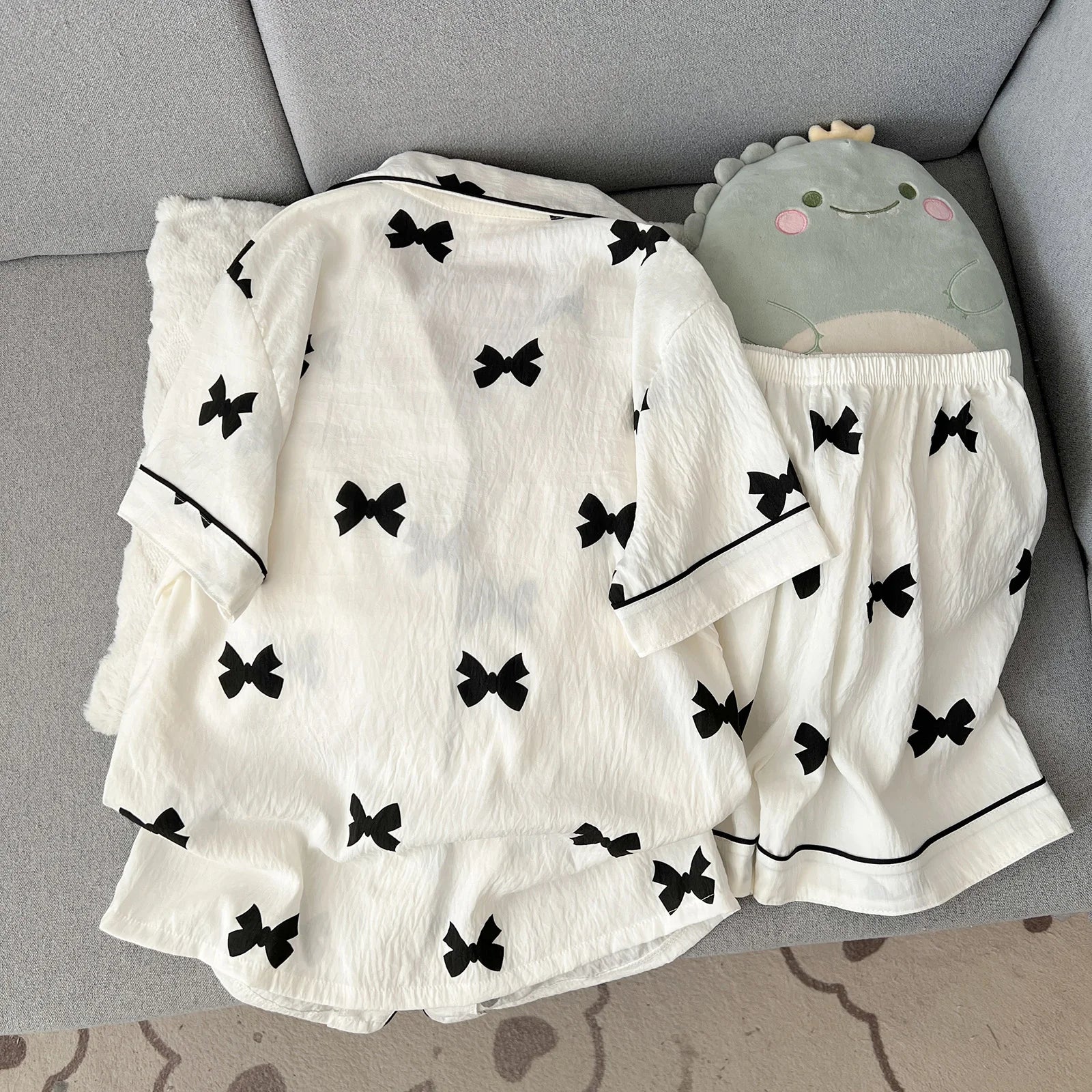 Cherry Print Pajama Set
