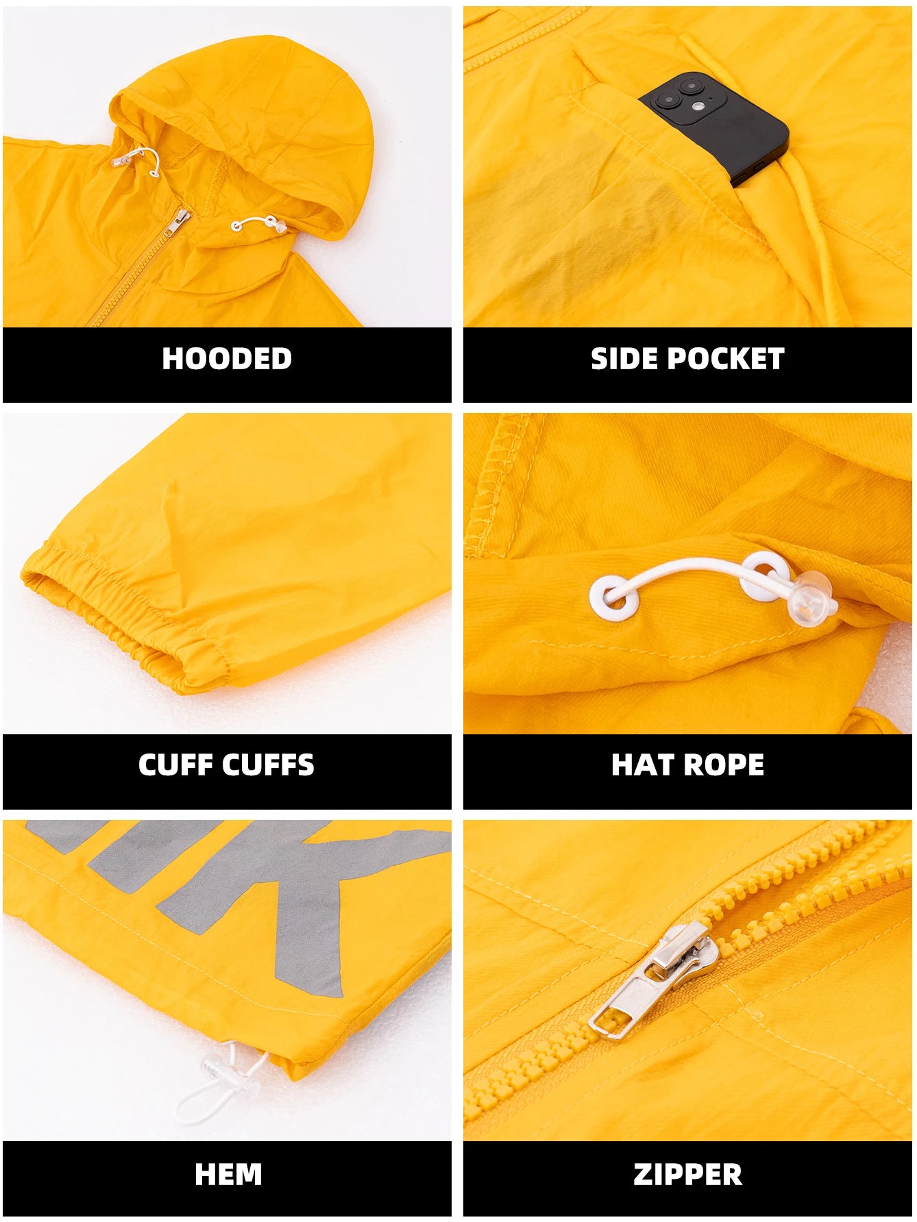 UV Protection Hooded Windbreaker