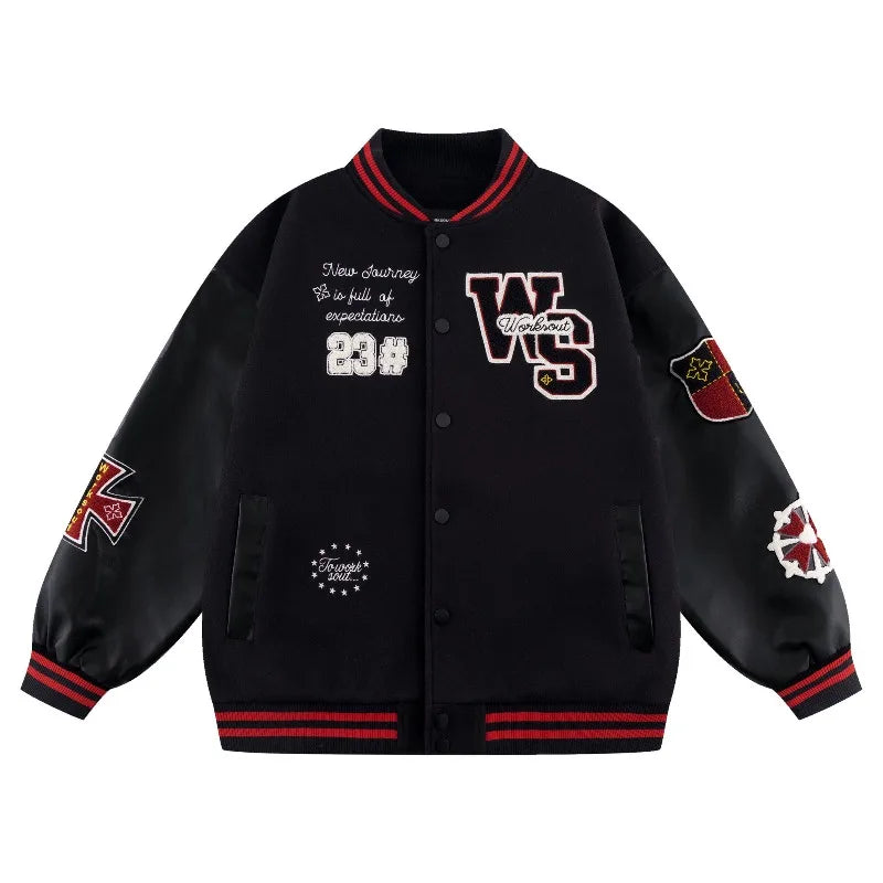 Joker Embroidered Varsity Jacket