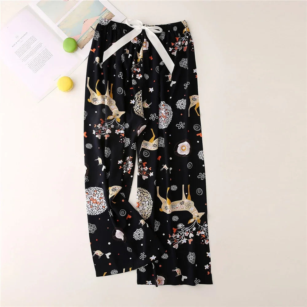Plaid Cotton Sleep Pants